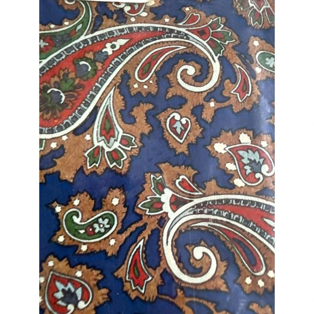 Buzza Gift‎ Wrap Paper Blue Boho All Occasion 2 Sheet Set NIP Retro Junk Journal